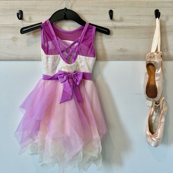 Revolution Dancewear Listen With Your Heart ballet recital costume, Med Child - Picture 6 of 8